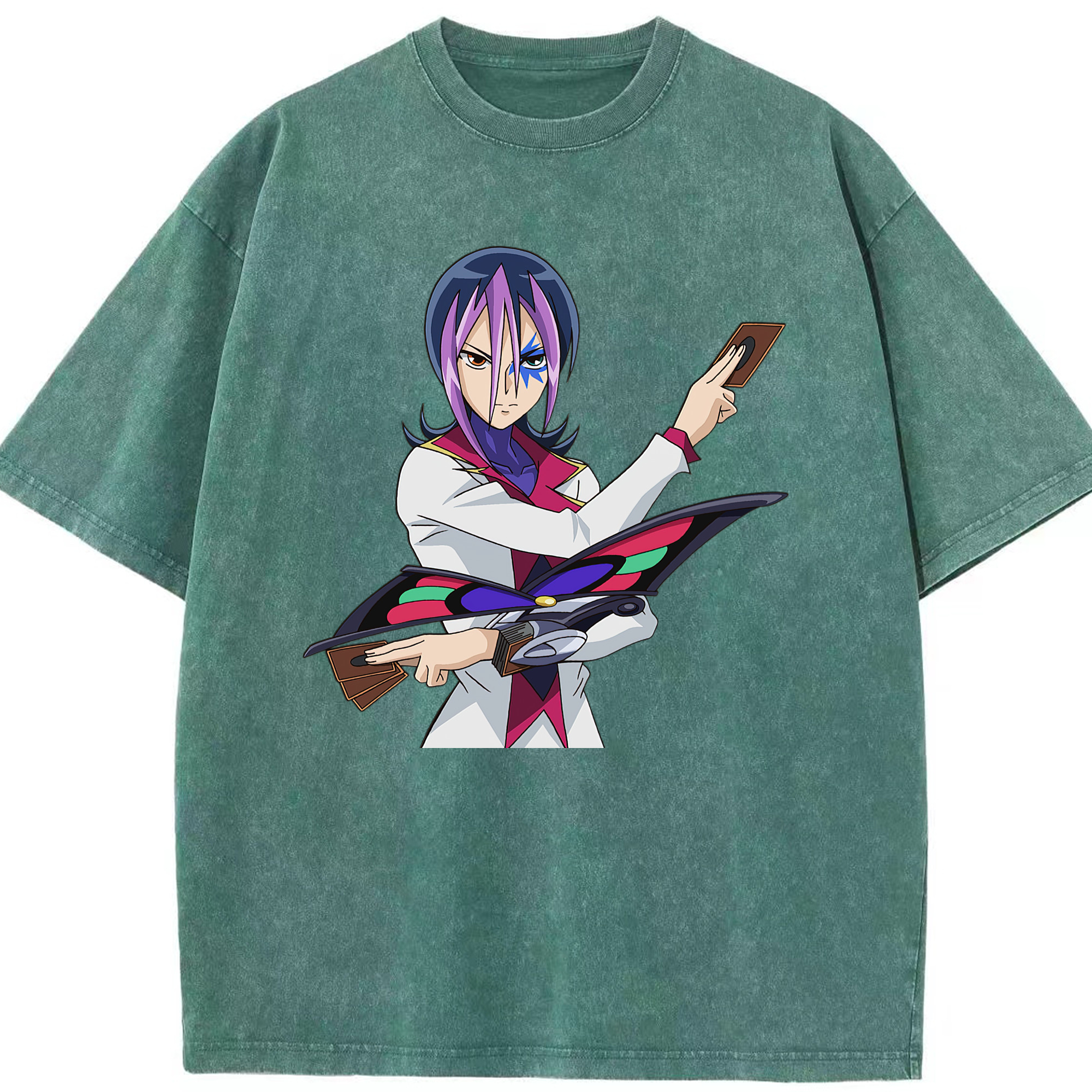 （画像用） 遊☆戯☆王 Yu-Gi-Oh! 綿100% ヴィンテージ風 半袖Tシャツ（フロントプリント）